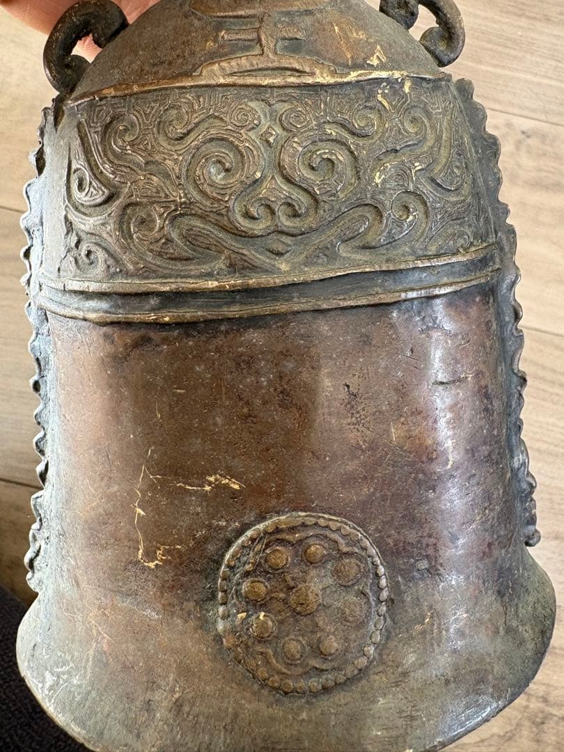 吊鐘，古道具，古銅製，時代物