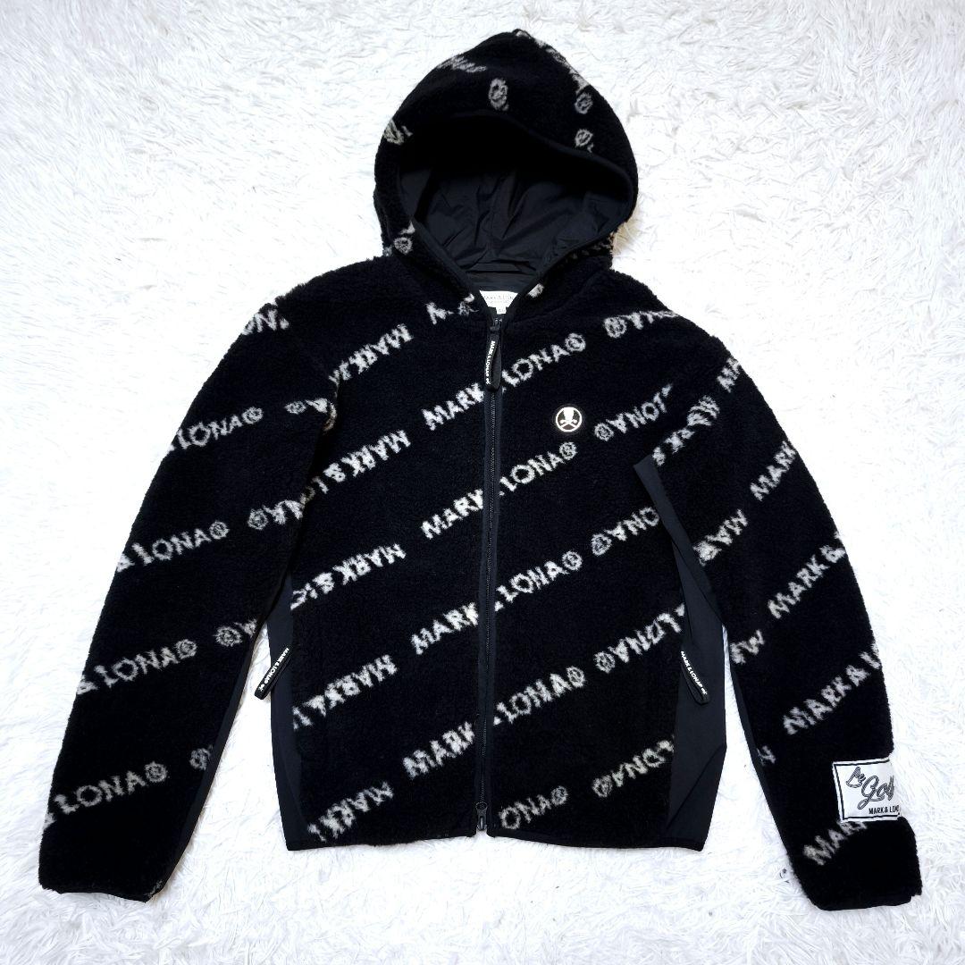 【極美品】23AW MARK&LONA マークアンドロナ ボアブルゾン 46 黒
