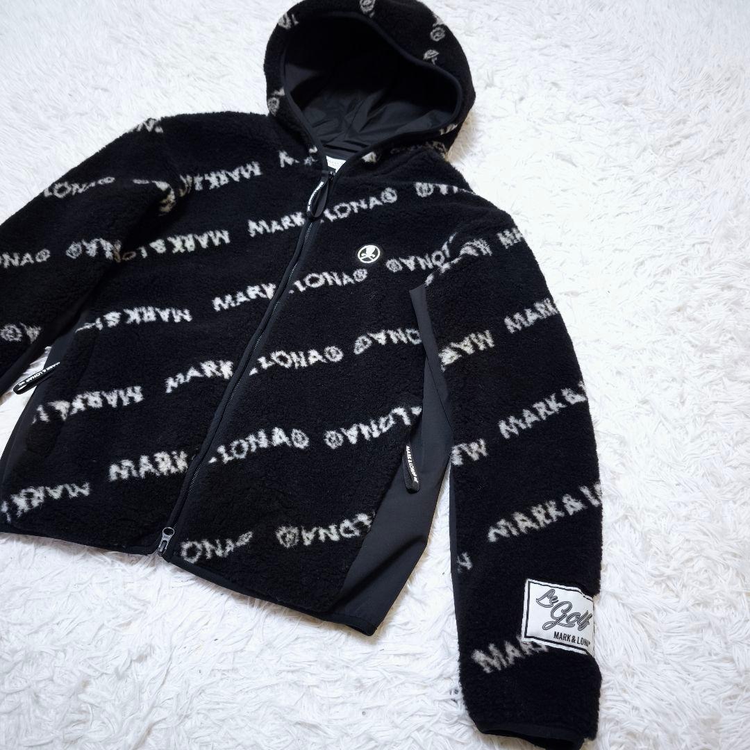 【極美品】23AW MARK&LONA マークアンドロナ ボアブルゾン 46 黒