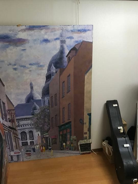 油彩　無名画家