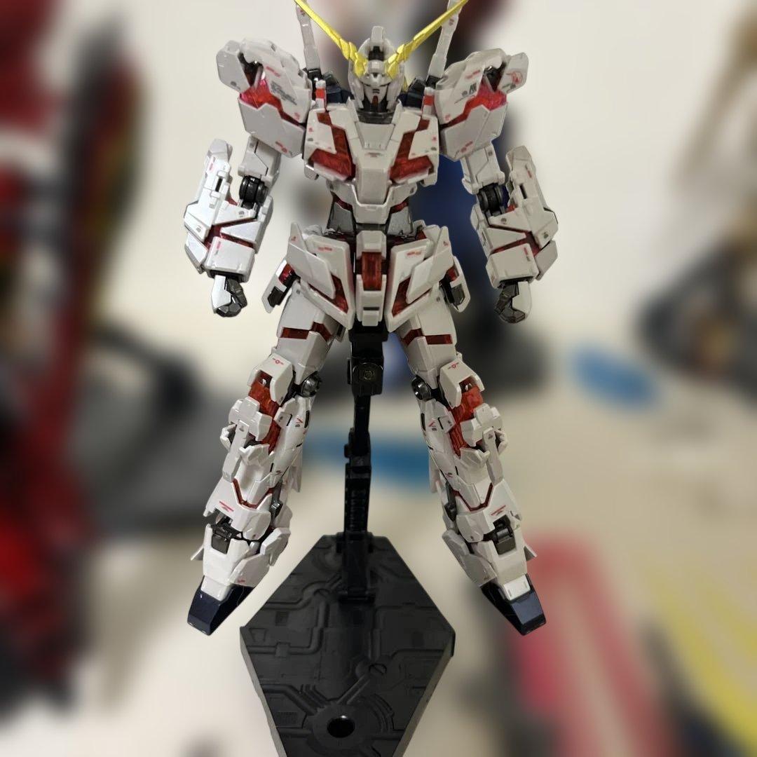 w*a様 RGユニコーンガンダム　RGシナンジュ　塗装完成品