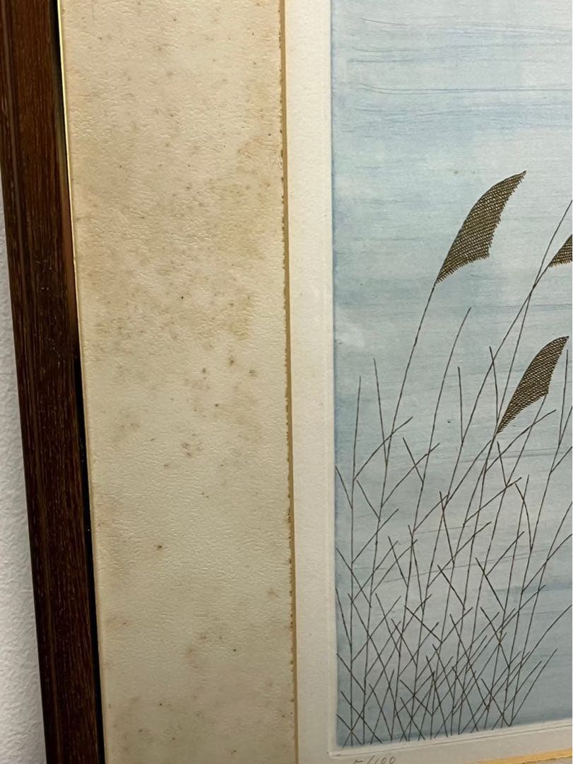 南桂子「少女と馬」カラーエッチング 5/100 額装済