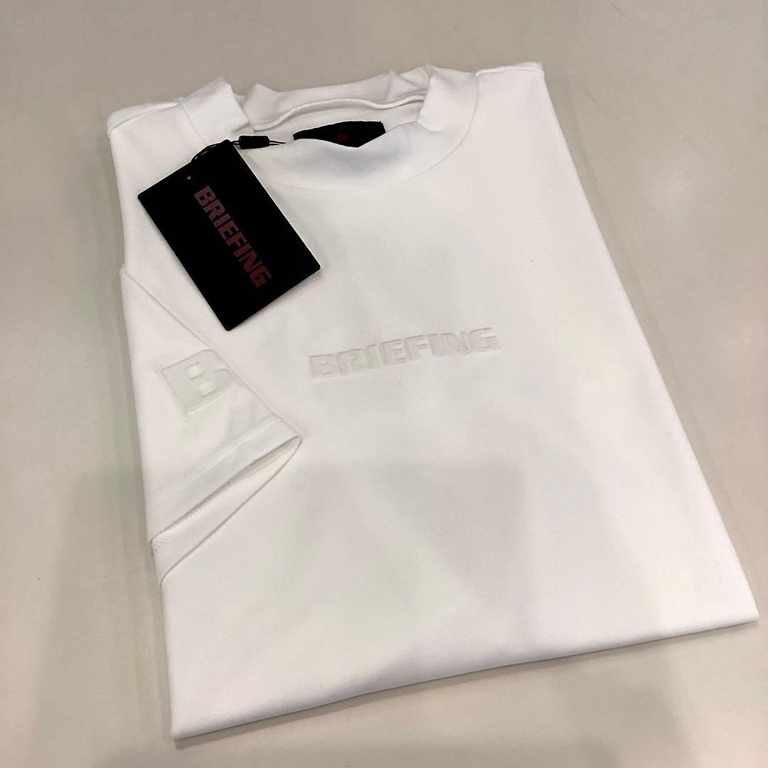 新作　BRIEFING MINI 3D LOGO HIGHNECK ホワイトM
