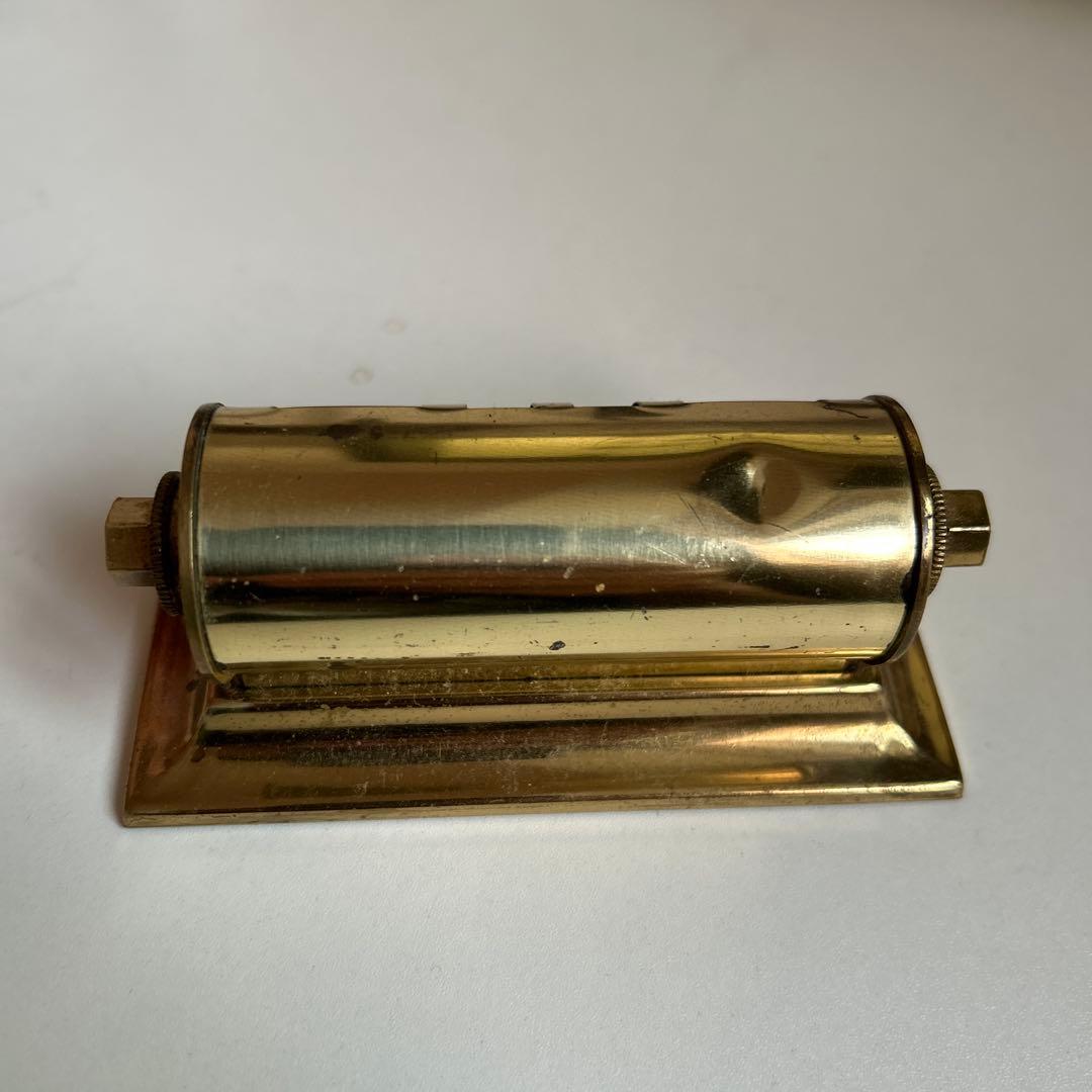 ビンテージパークシャーマン万年カレンダーゴールドメタル 卓上カレンダー ロール式