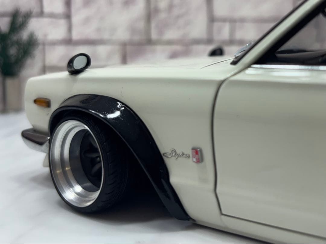 1/18 オートアート　ハコスカ GTR ワタナベ深リムスーパーワイドカスタム