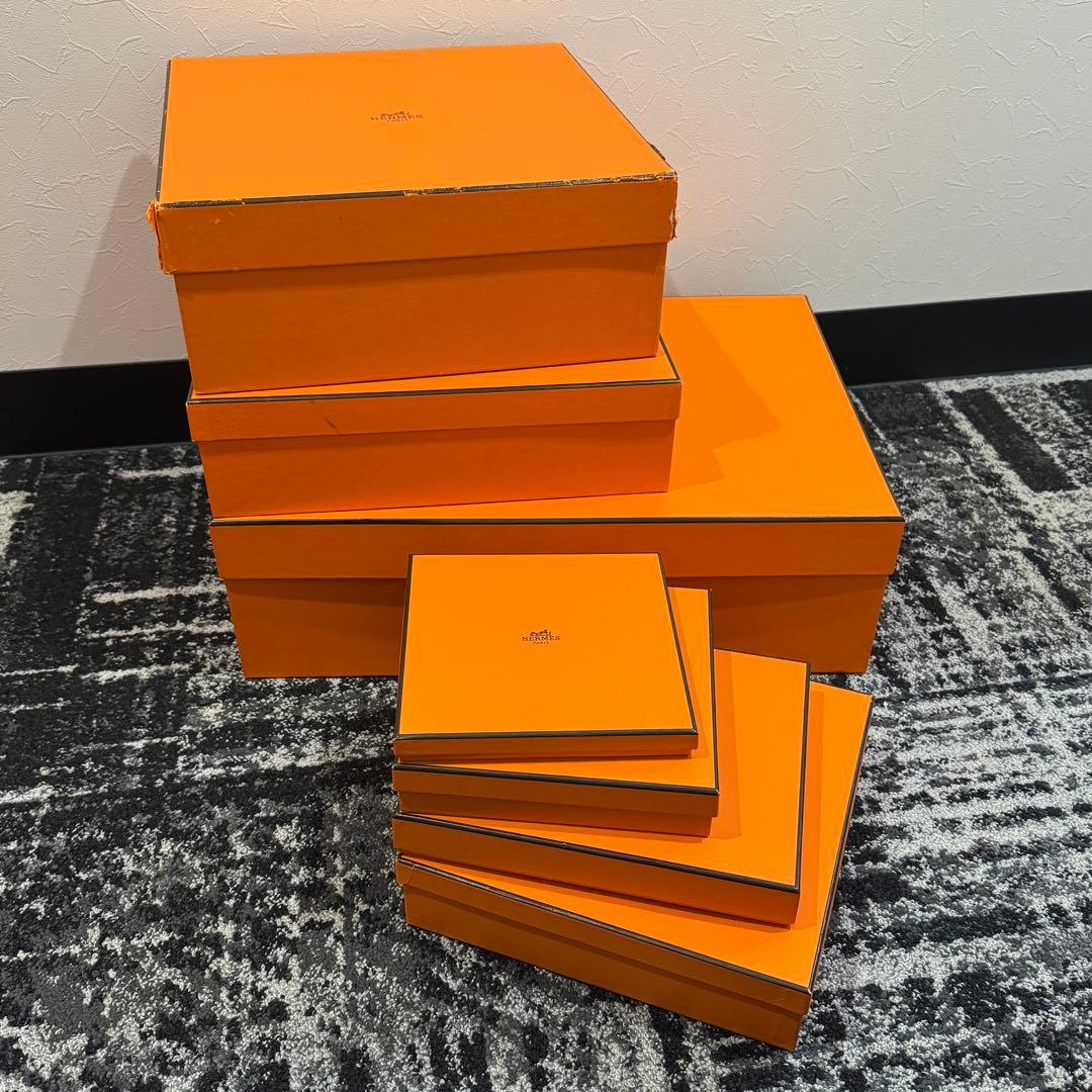 美品　HERMES　エルメス　オレンジ 空箱　21個セット　正規品