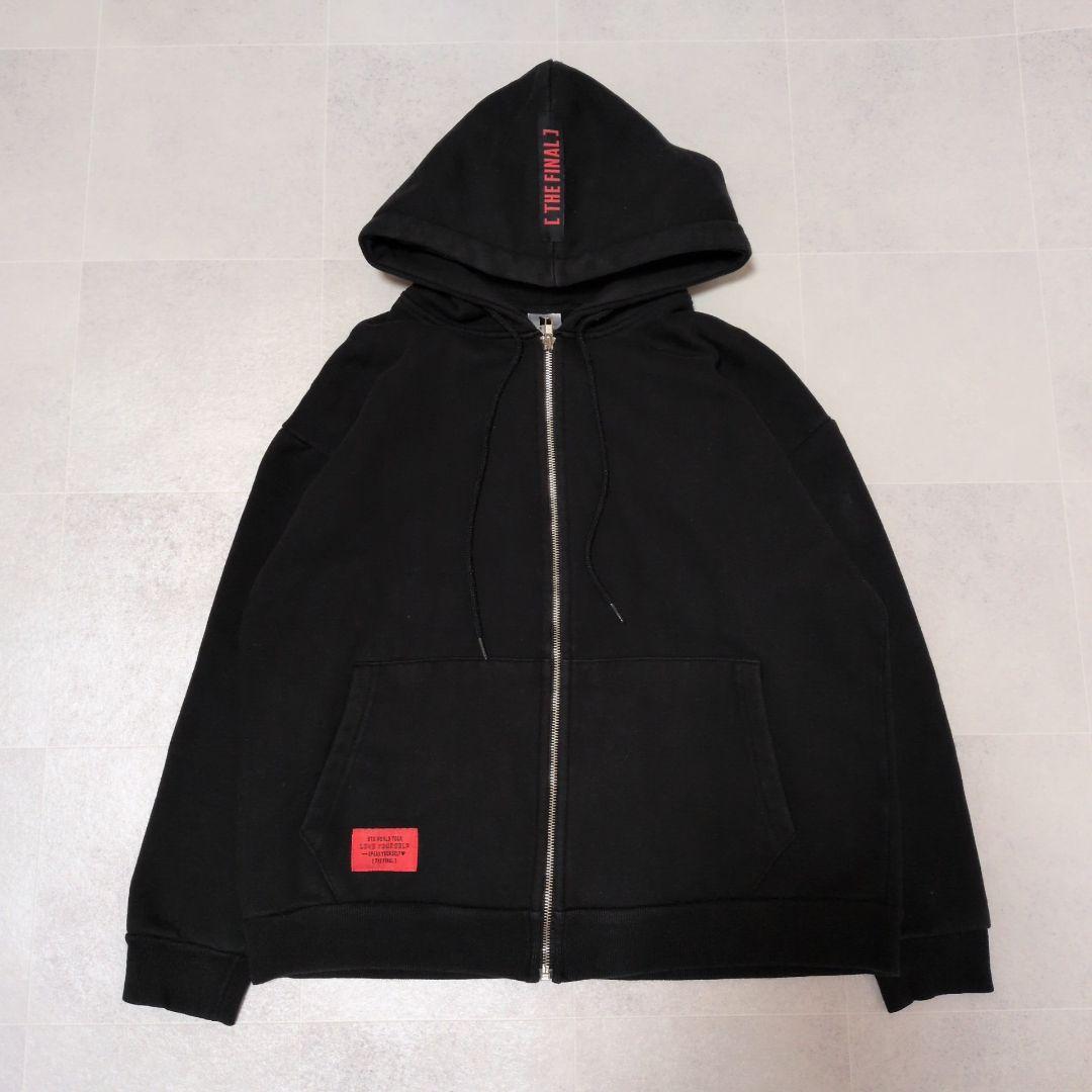 【極美品】BTS 公式 パーカー THE FINAL ジップ 黒 ツアーグッズ