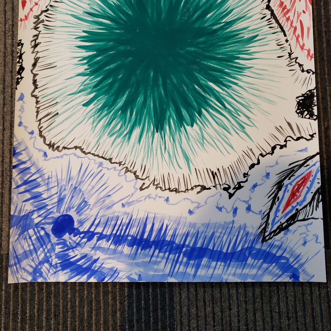 タイトル「マーベラス」抽象アクリル画