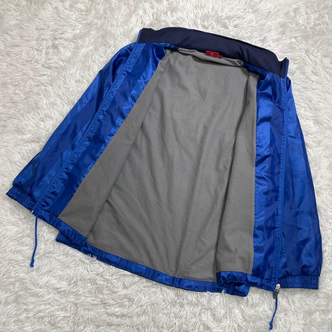 PUMA プーマ　上下セットアップ　青　ストライプ　光沢　スポーツジム　部活