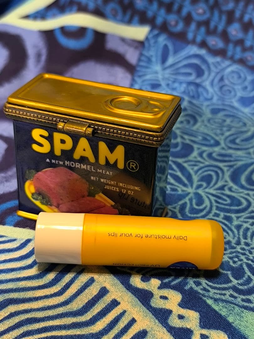 SPAM レトロ缶　ヒンジボックス