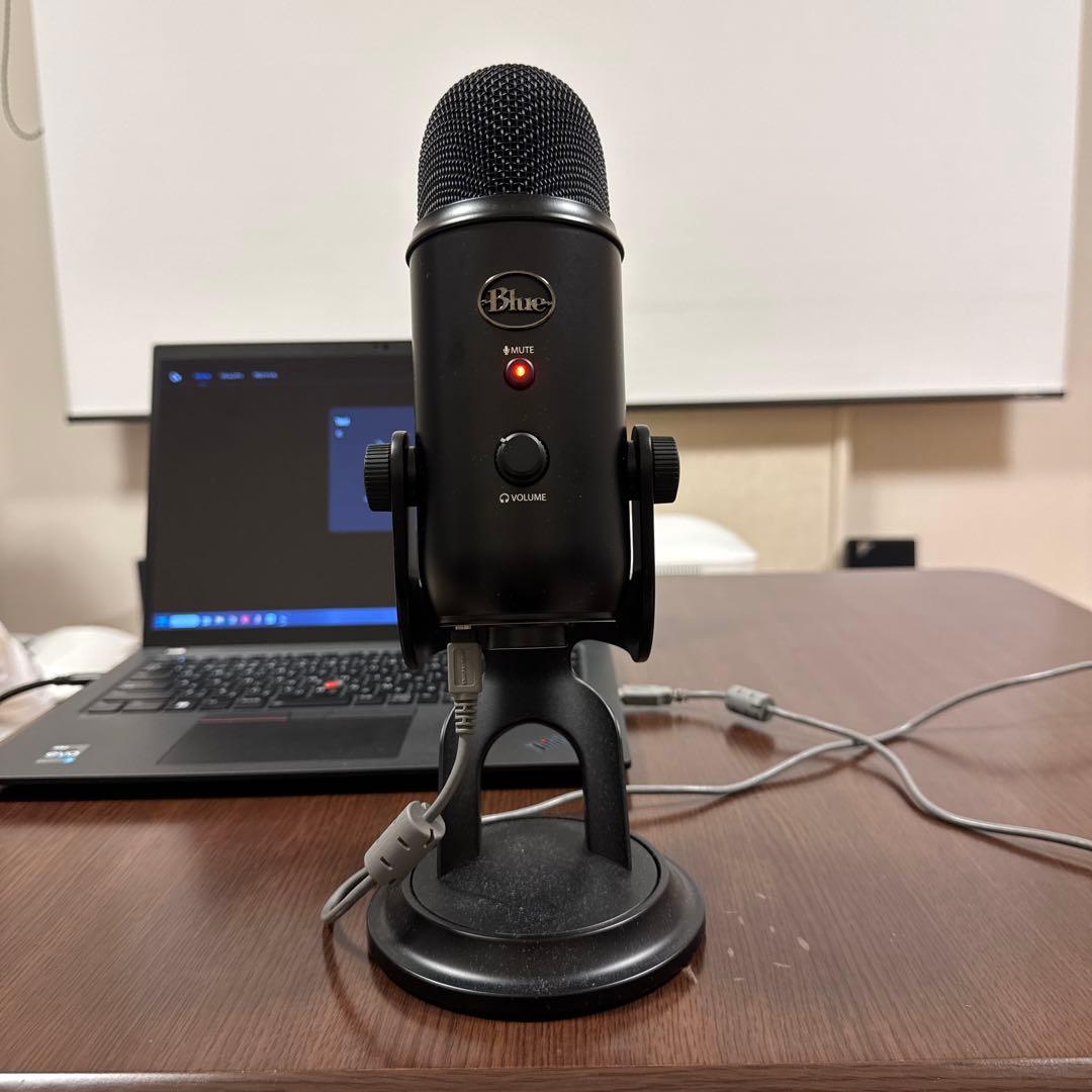 【美品】Blue Yeti USBコンデンサーマイク (ケーブル交換済み)