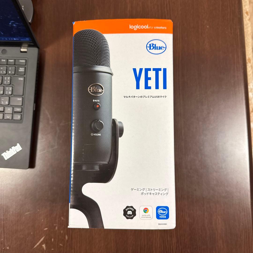 【美品】Blue Yeti USBコンデンサーマイク (ケーブル交換済み)
