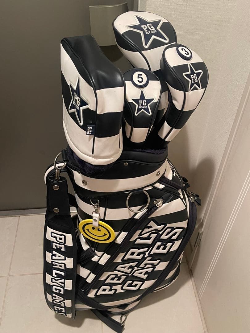 超希少モデル★PEARLY GATES パーリーゲイツ ボーダー キャディバッグ