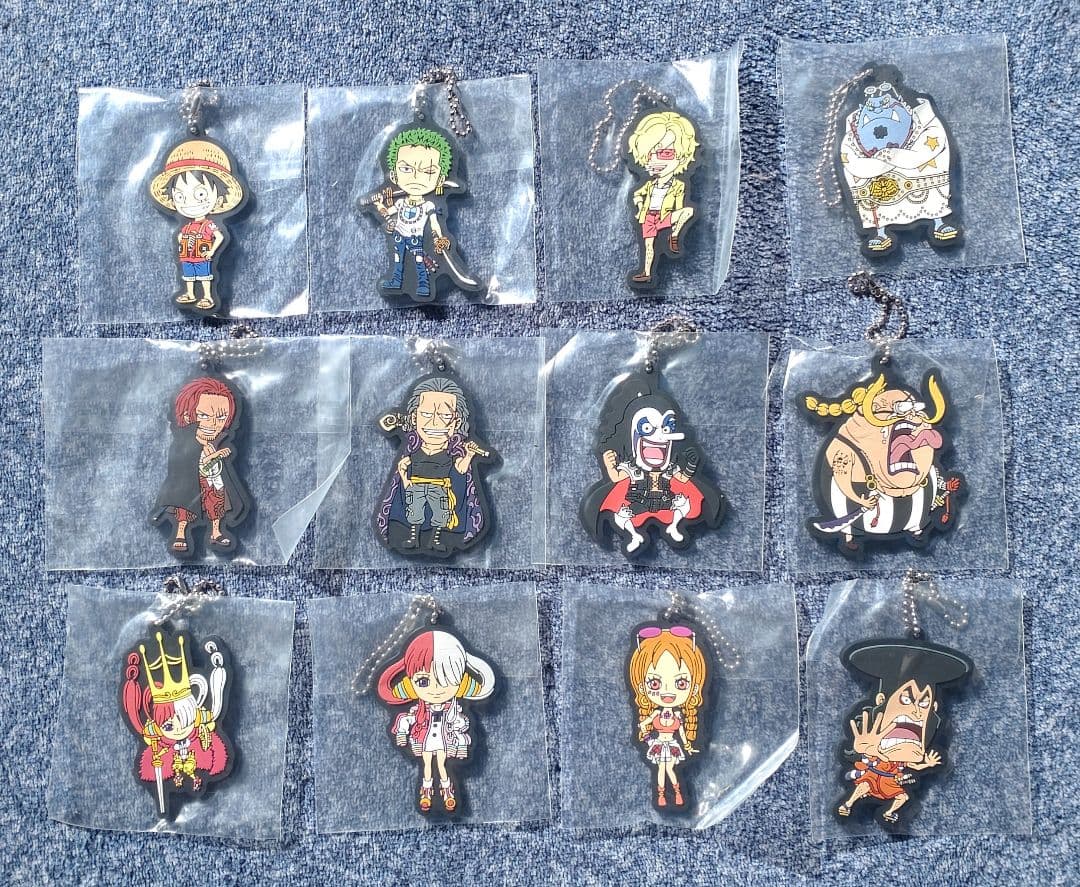 ワンピース一番くじ ラバーアソート、 ラバートレイ計56点セット