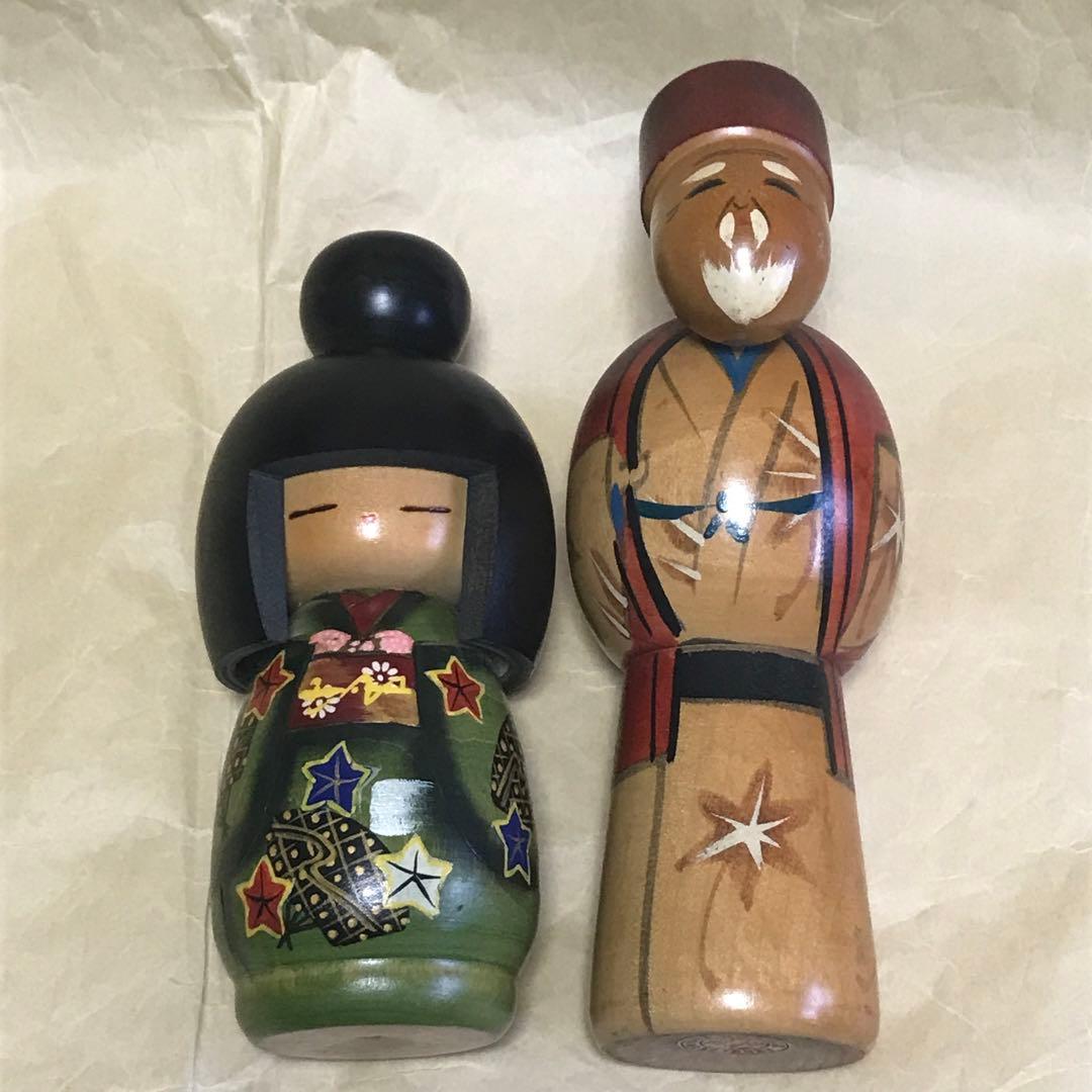 だるま　こけしセット民芸品　置物　日本　人形伝統工芸品インテリア こけし だるま