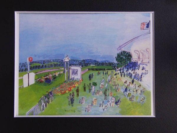 ラウル・デュフィ【ドーヴィルの競馬場出走】、希少な画集画