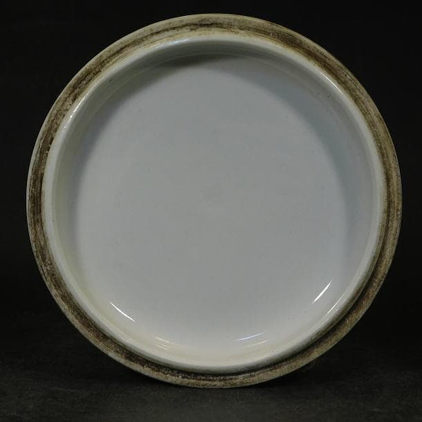 【中国美術　粉彩　竹林七賢人図　蓋物（大香合）／玩玉】