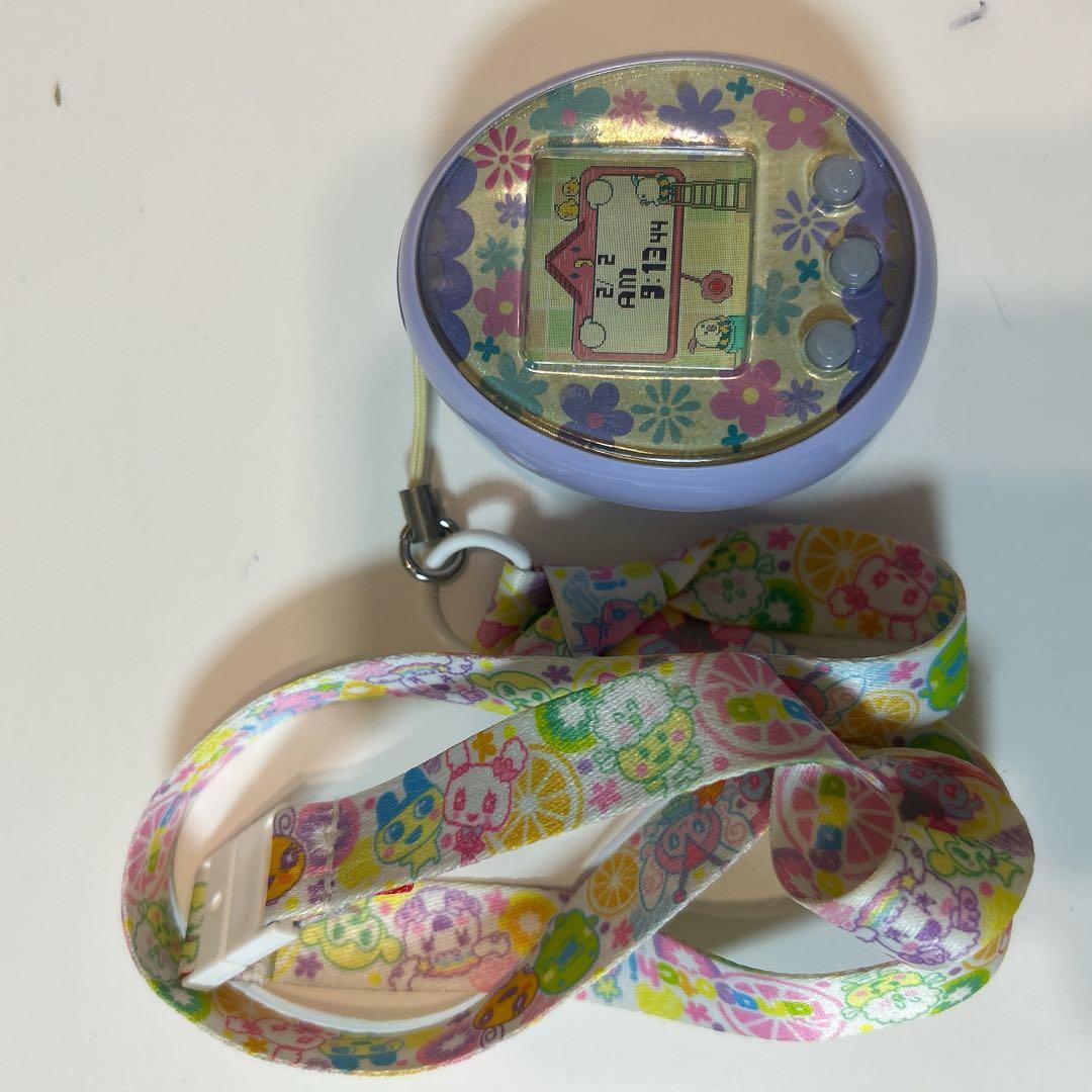 たまごっちみーつ　パステル　ラベンダー 花柄　パープル