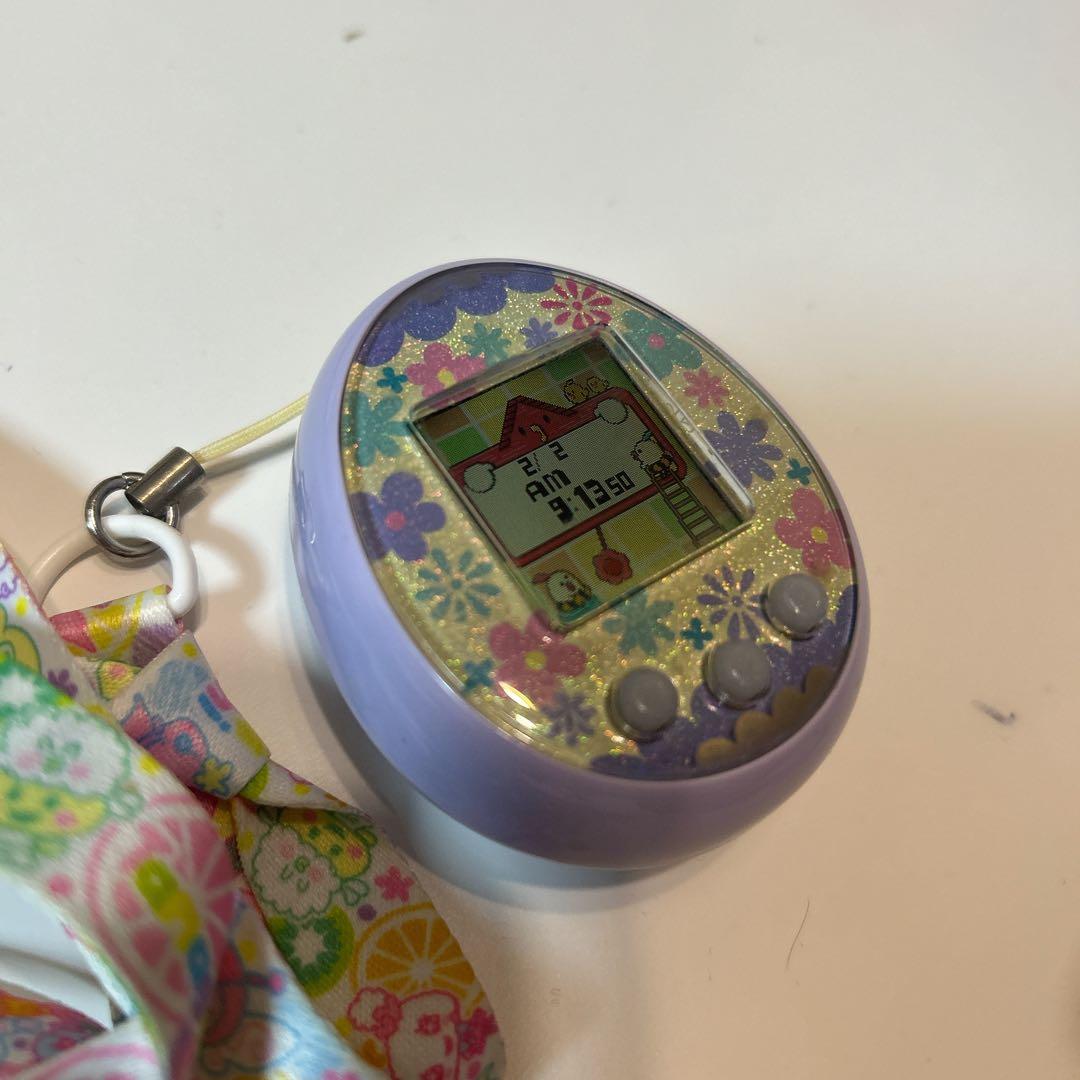 たまごっちみーつ　パステル　ラベンダー 花柄　パープル