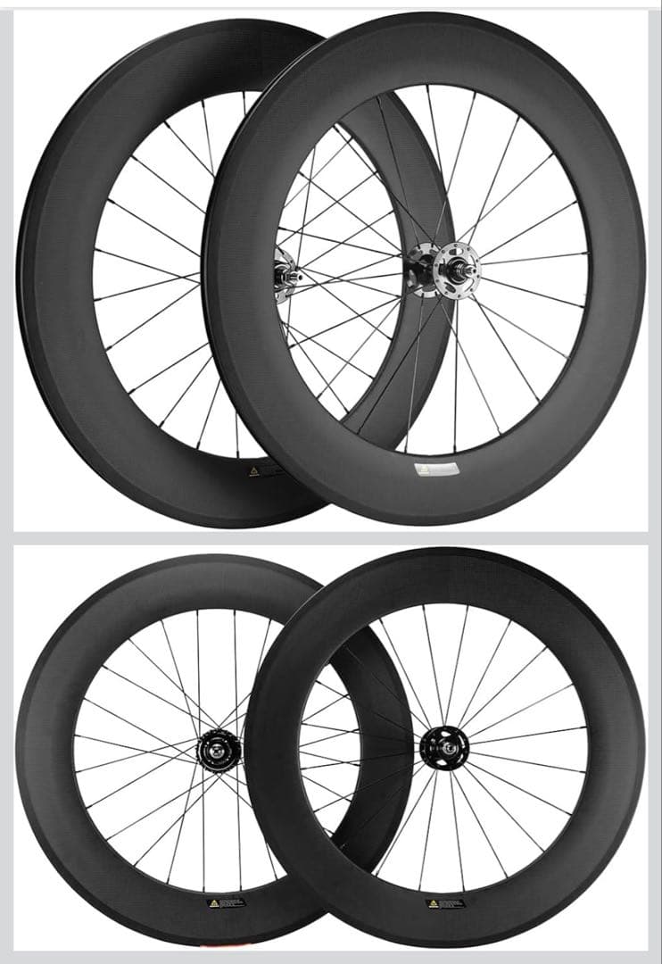 SUPERTEAMカーボンホイール固定ギアホイールセット