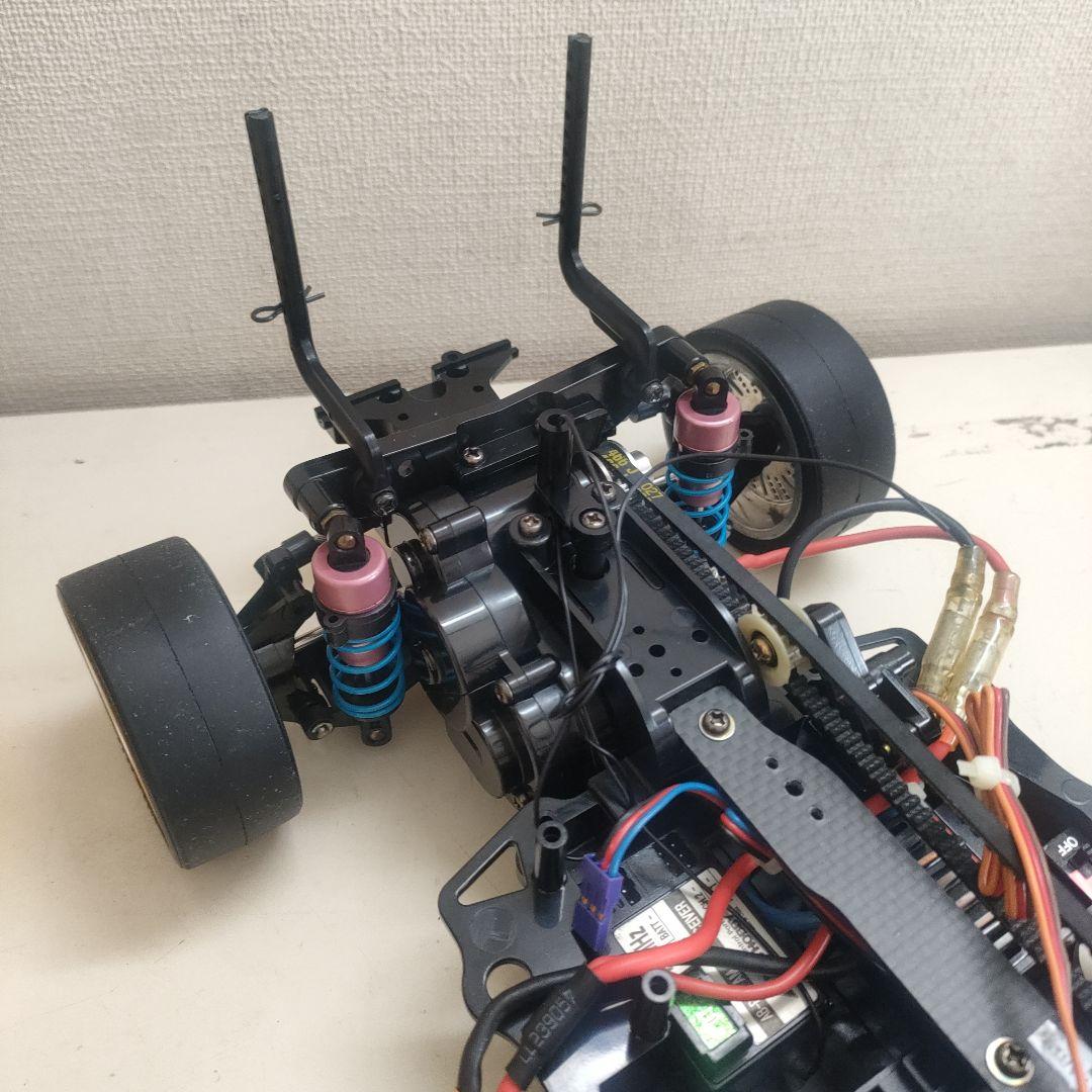 【当時物、レア】タミヤTA03シャーシ、メカ付き、メルセデスボディ付き