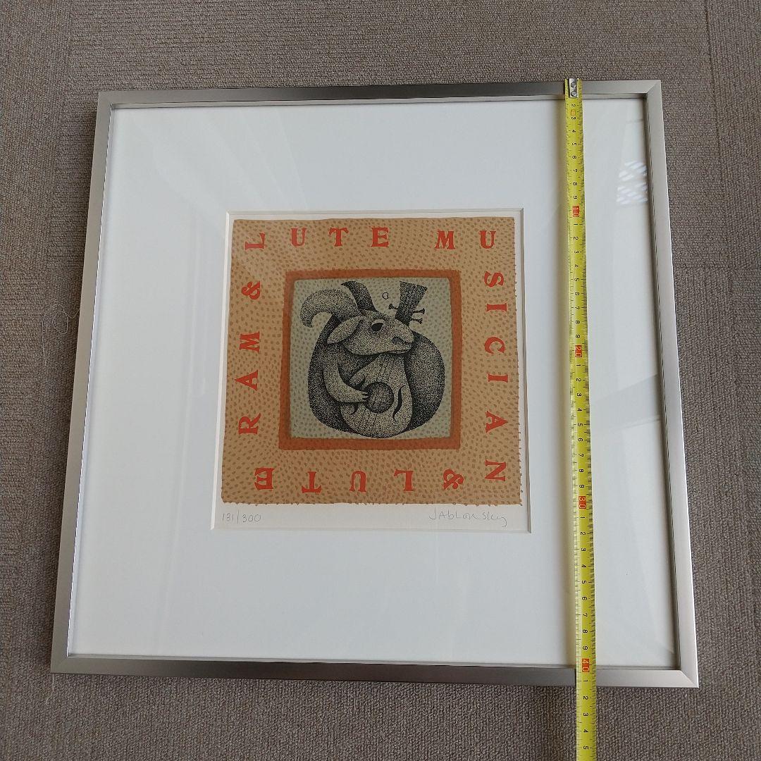 リトグラフ 131/300 キャロル ジャブロンスキー 【ルート奏者】