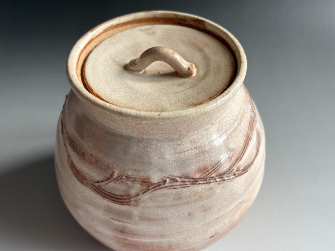 12代田原陶兵衛　萩焼　水指　即中斎書付　茶道具　表千家