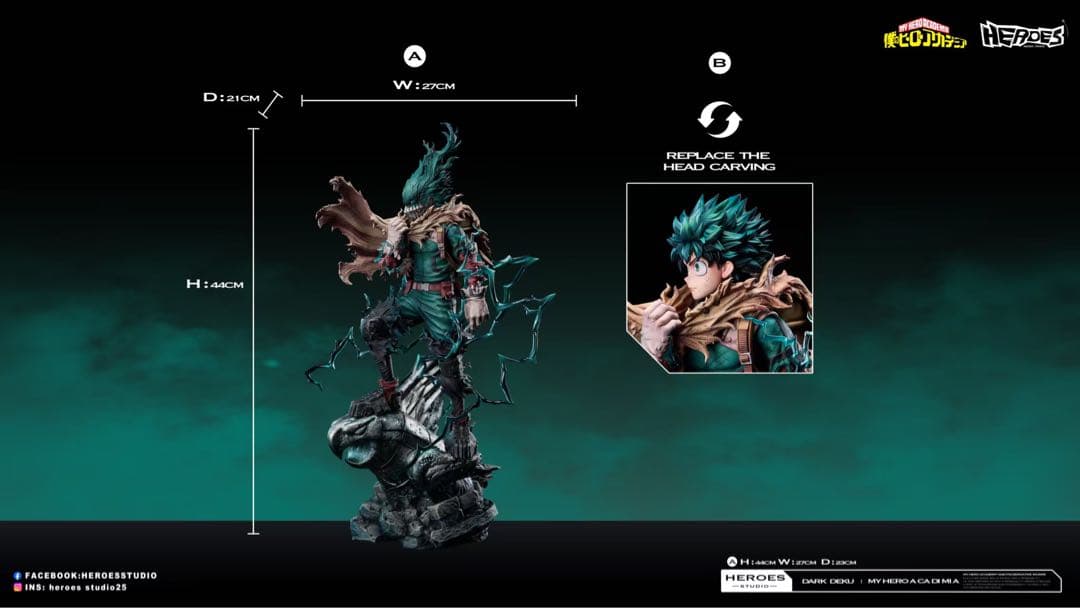 緑谷出久　デク　フィギュア　僕のヒーローアカデミア　ガレージキット