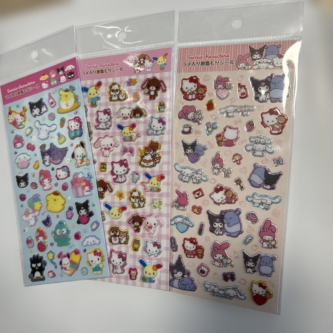17枚　サンリオ　キティ　コットンパフィー　ウォーター　タイル　ドロップなど