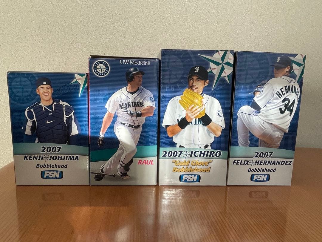 2007 イチロー球場配布ボブルヘッド人形　城島含む4体コンプリート
