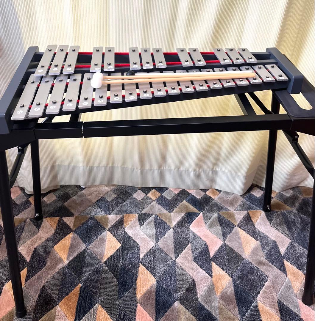 【中古】全音 ゼンオンZEN-ON No.226Zグロッケン鉄琴バチスタンド付き