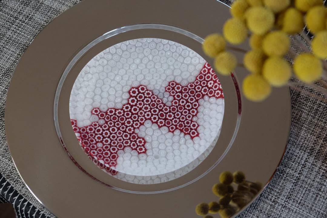 民藝ガラス プレート 皿 検/舩木倭帆/藤田喬平/倉敷ガラス/ワイングラス