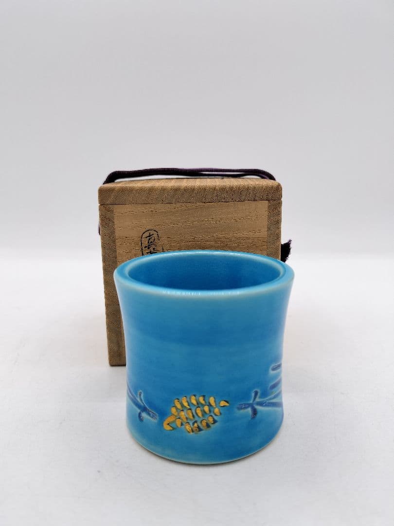 c770 蓋置 交趾松糸彫 真葛香斉 木箱 茶道具 古物