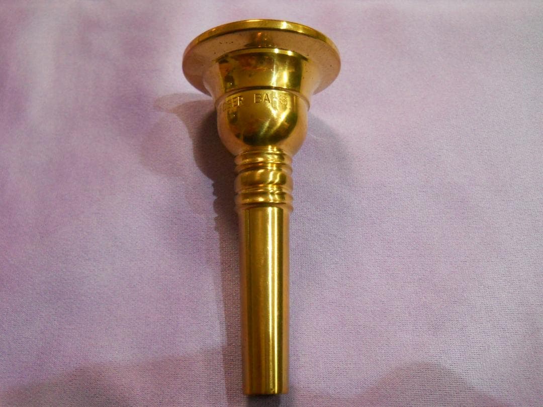 バロックアルトトロンボーン用マウスピース（ 真鍮製 ゴールド）