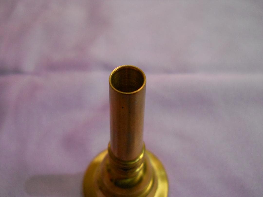 バロックアルトトロンボーン用マウスピース（ 真鍮製 ゴールド）