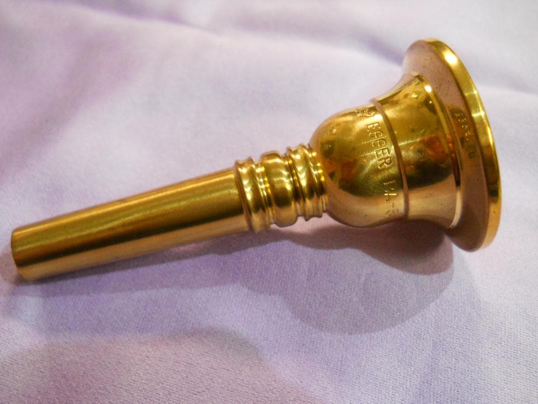 バロックアルトトロンボーン用マウスピース（ 真鍮製 ゴールド）