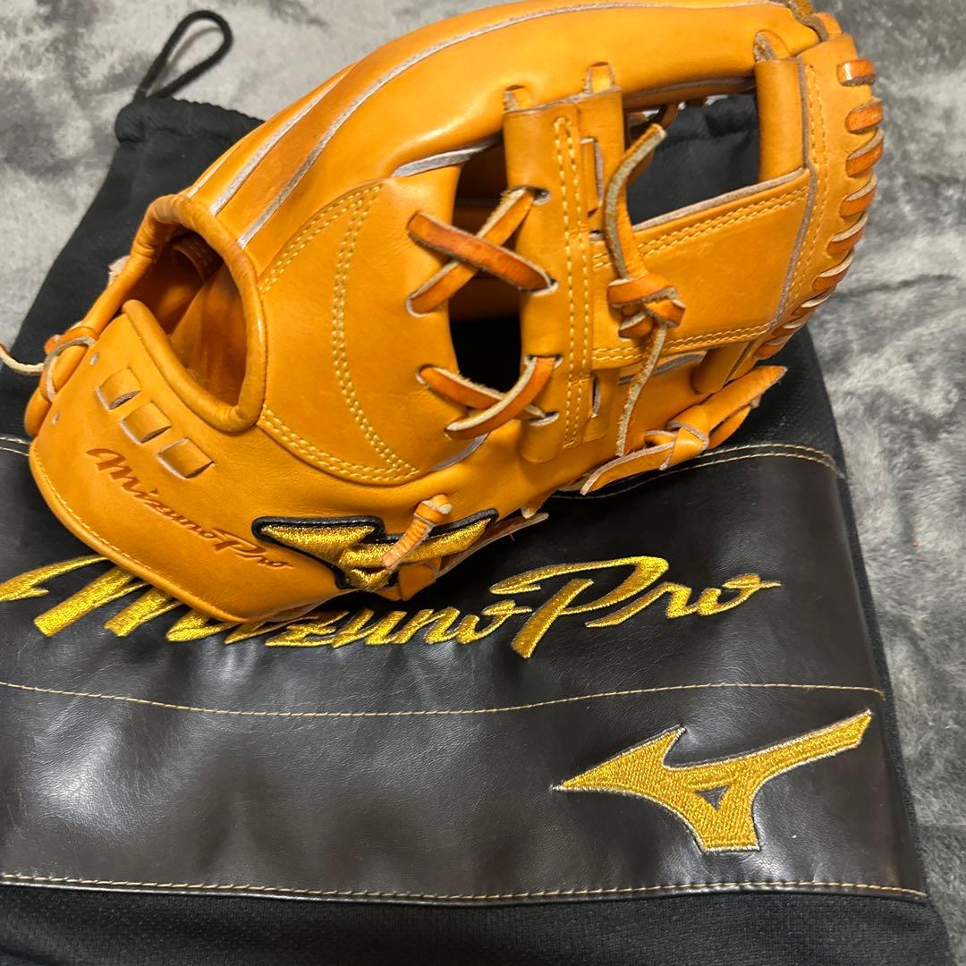 MizunoPro 硬式グローブ オレンジ