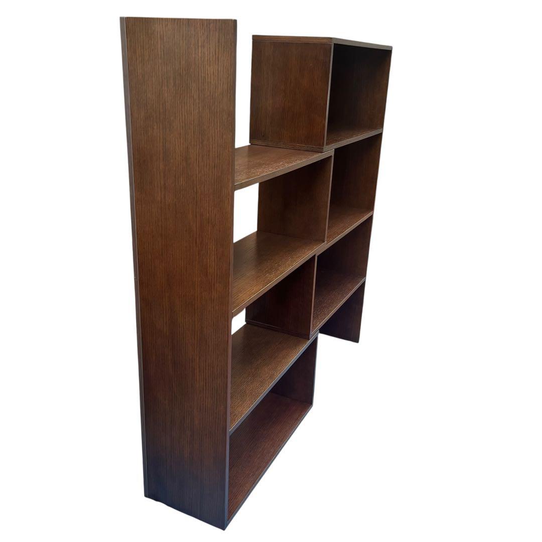 鉄人28G カンディハウス購入 ブラウン木製オープンシェルフ 4段