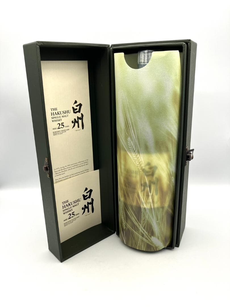 【未開栓】美品 サントリー 白州 25年 シングルモルトウイスキー