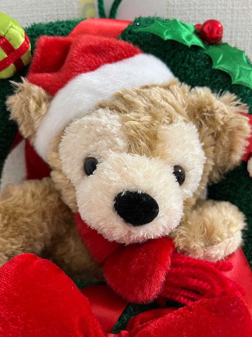 【新品未使用タグ付き】ダッフィー　ぬいぐるみリース　クリスマス