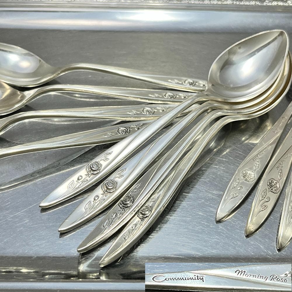 【Pairpoint】 スプーンホルダー【シルバープレート】薔薇のスプーン