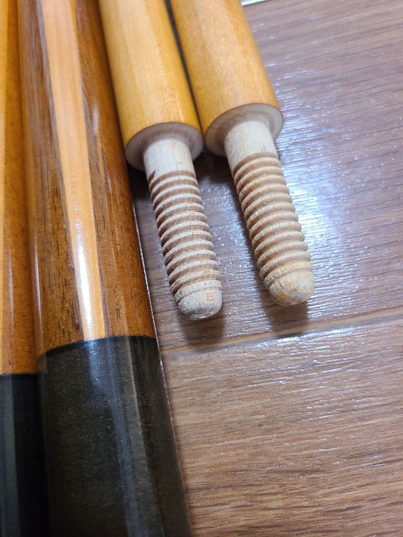 HANBAT ビリヤードキュー 木ネジ ジョイント 2本