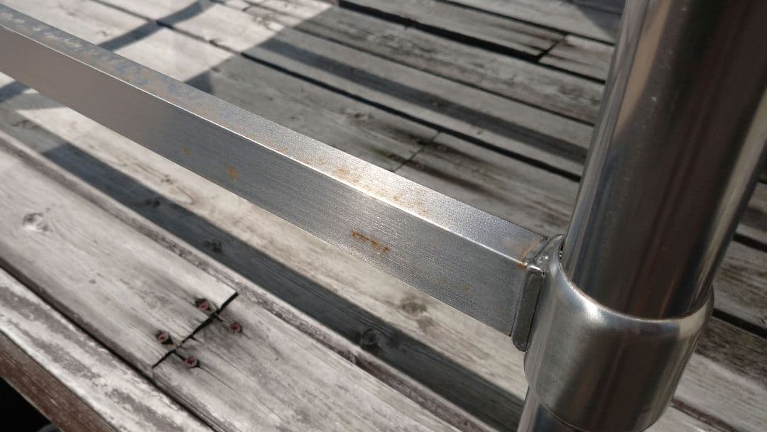 水切付一層シンク W900 SUS340 正面から左に水切り オーバーフロー付