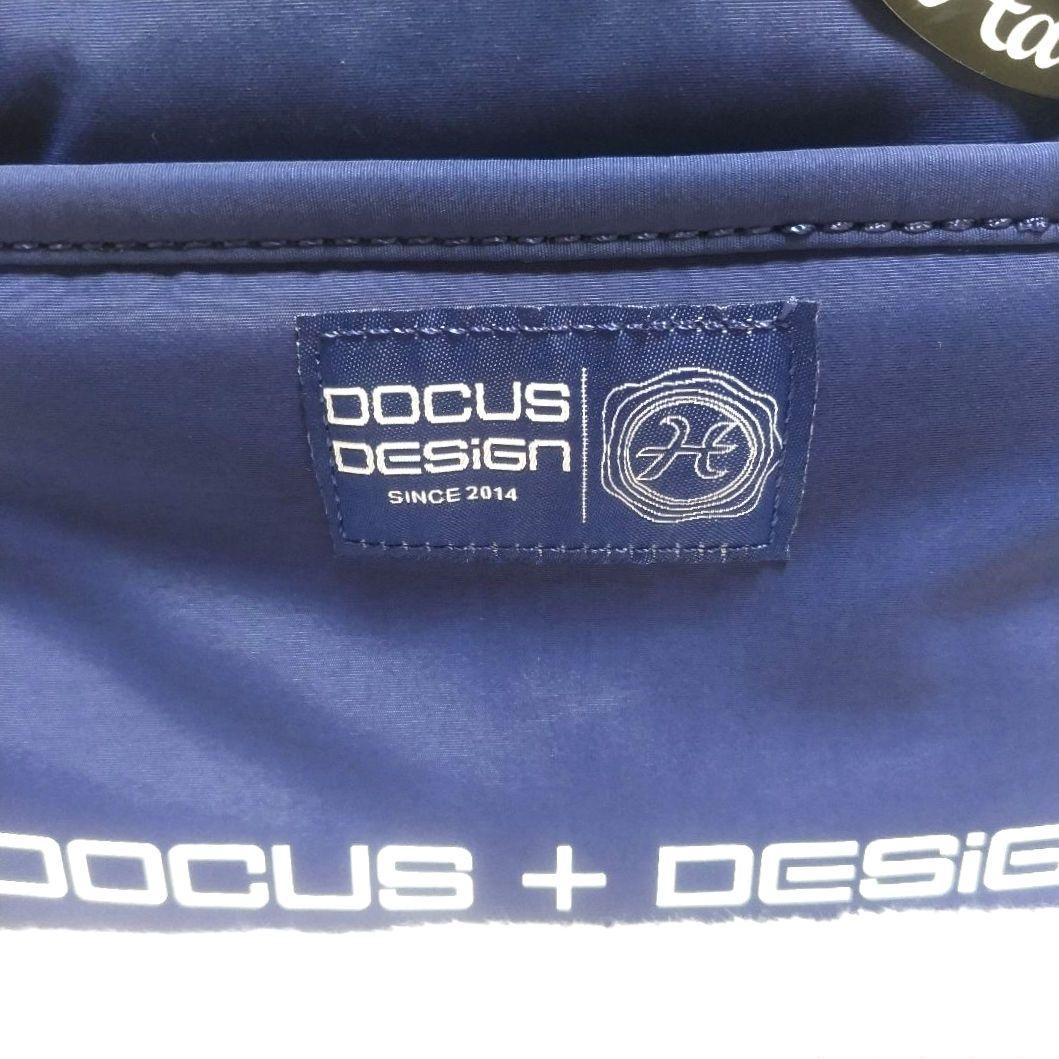 ★新品未使用★DOCUS ドゥーカス カートラウンドバックストラップ付ネイビー