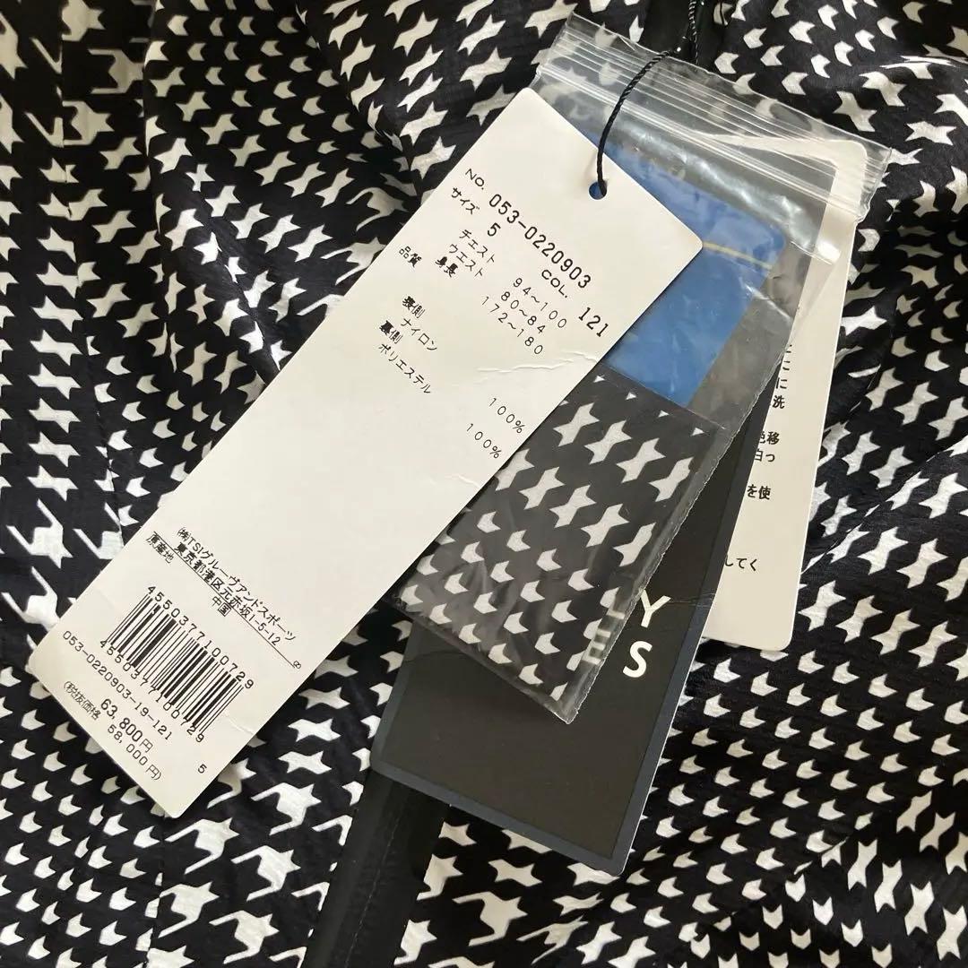 PEARLY GATES Lサイズ ナイロンジャケット 黒白千鳥柄 新品タグ付き