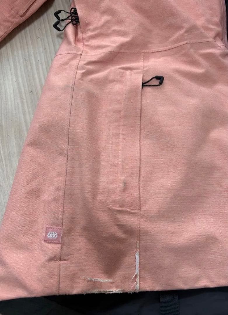 686 スキーウェア　スノボウェア　レディース　上下セット　ピンク　オレンジ