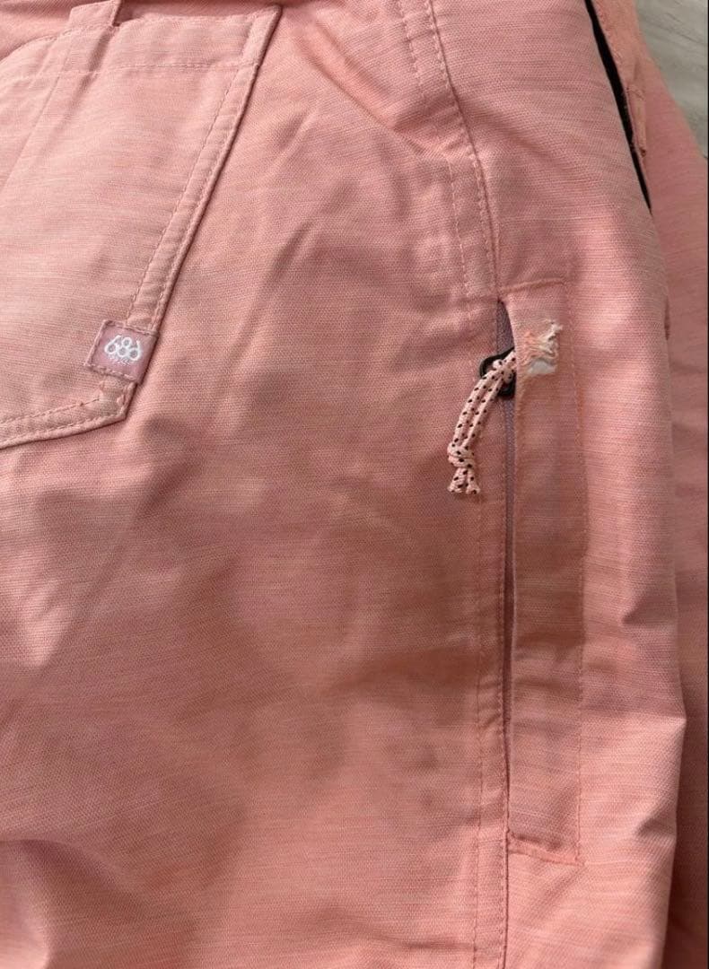 686 スキーウェア　スノボウェア　レディース　上下セット　ピンク　オレンジ