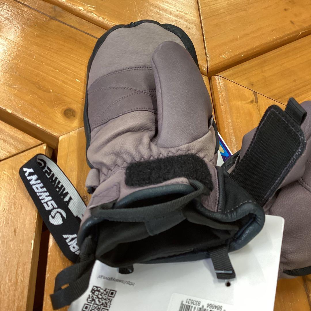 【日焼けあり】　グローブ　レザー　SWANY　レディース　スノーボード　S