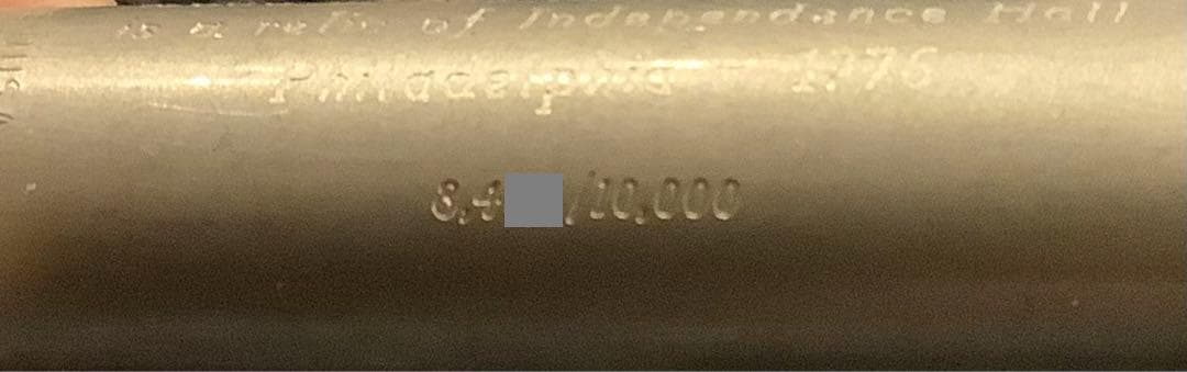 【パーカー】万年筆　アメリカ独立宣言200周年記念限定品「ピューター・ペン」