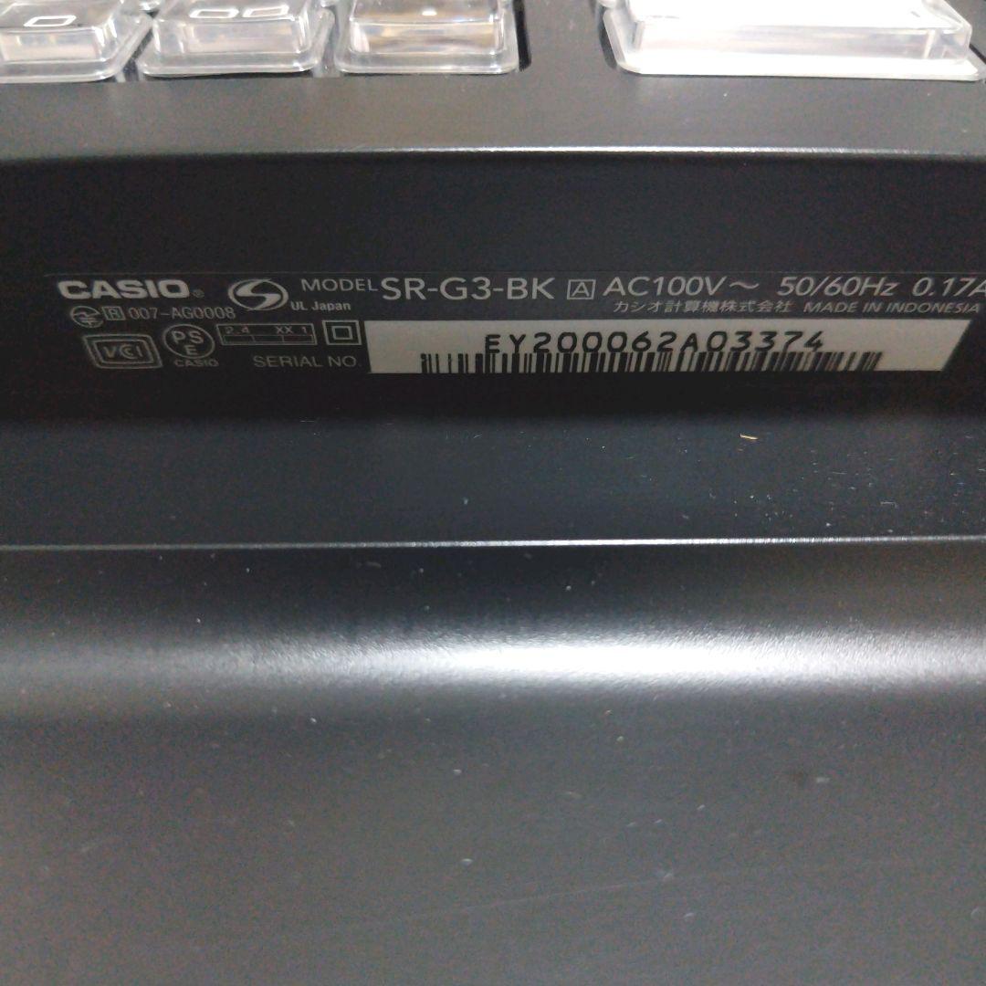 CASIO SR-G3-BK　鍵　付属品あり　動作確認済　美品　インボイス対応